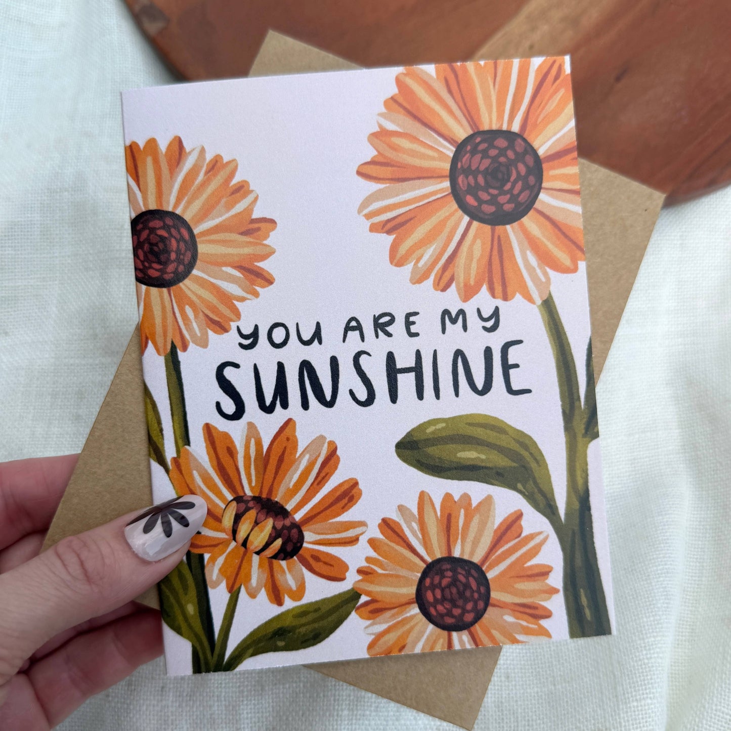 Encouragement Greeting Card “You are my sunshine”