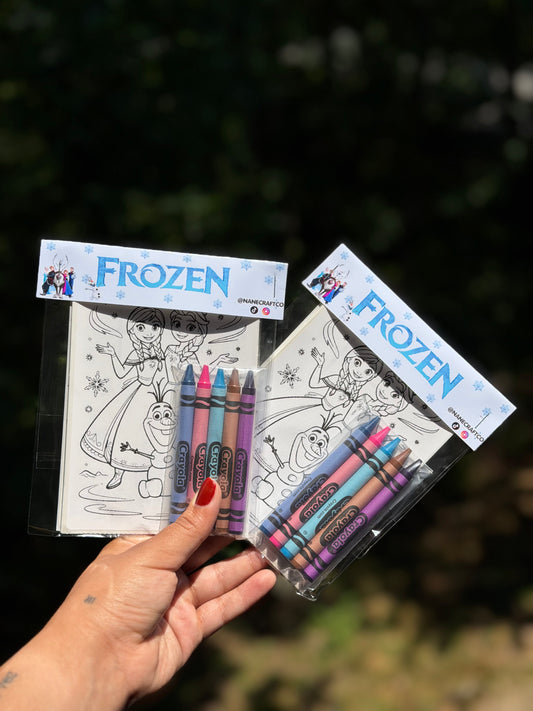 Frozen coloring sticker sheets