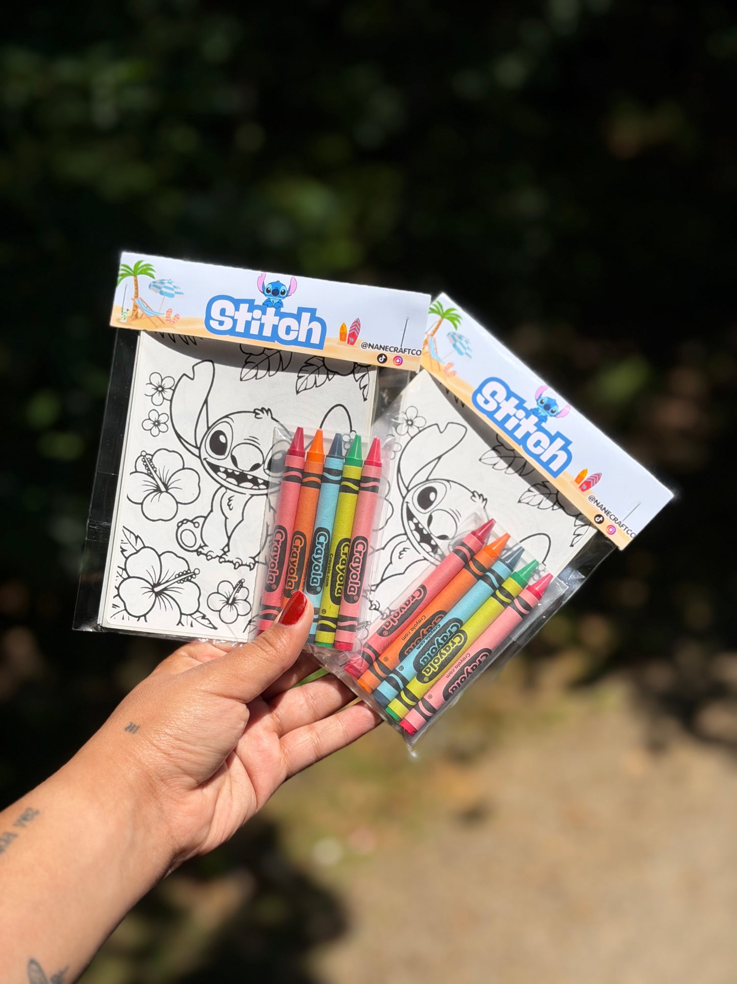 Stitch coloring sticker sheets