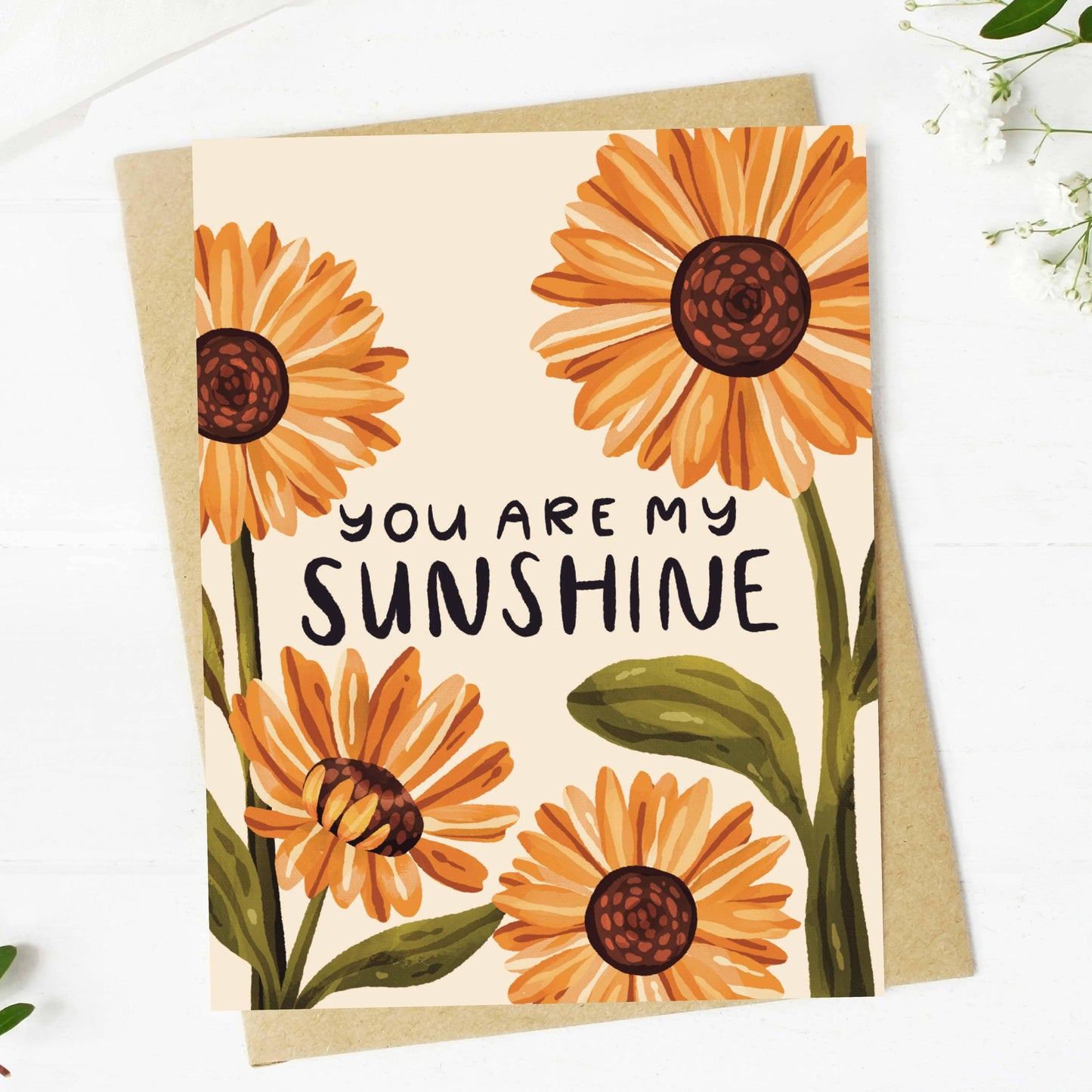 Encouragement Greeting Card “You are my sunshine”